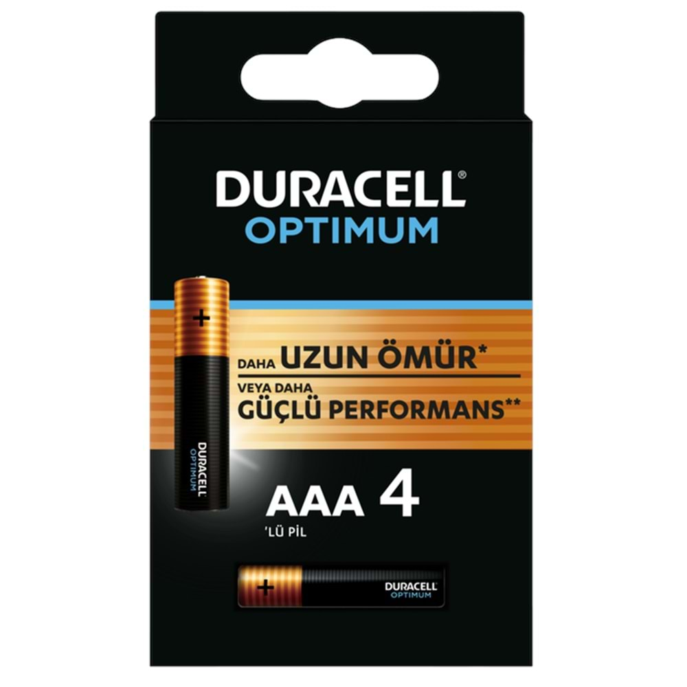 DURACELL OPTIMUM AAA İNCE PİL 4LÜ