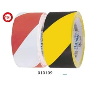 LUNA YER İŞARETLEME BANDI 50 MM x 30 YRD (KIRMIZI-BEYAZ)/(SARI-SİYAH)