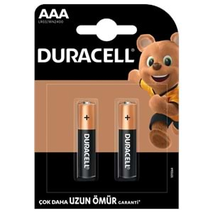 DURACELL AAA İNCE PİL 2'Lİ