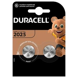 DURACELL CR2025 LITHIUM 3V PİL 2Lİ