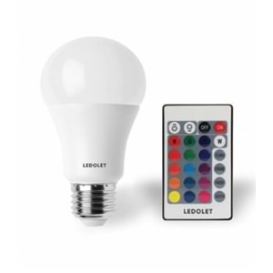 LEDOLET RGB 9W KUMANDALI LED AMPUL