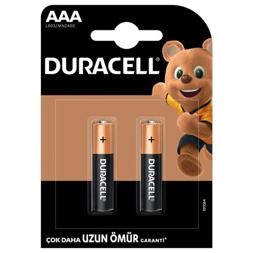 DURACELL AAA İNCE PİL 2'Lİ