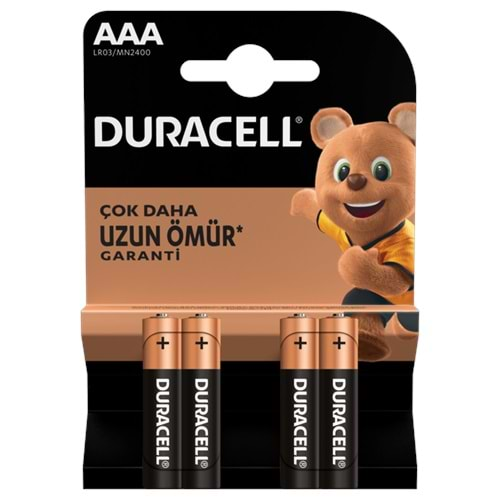 DURACELL AAA İNCE PİL 4'LÜ