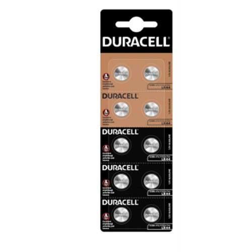 DURACELL LR44/AG13/A76 ALKALIN PİL 5x2'Lİ