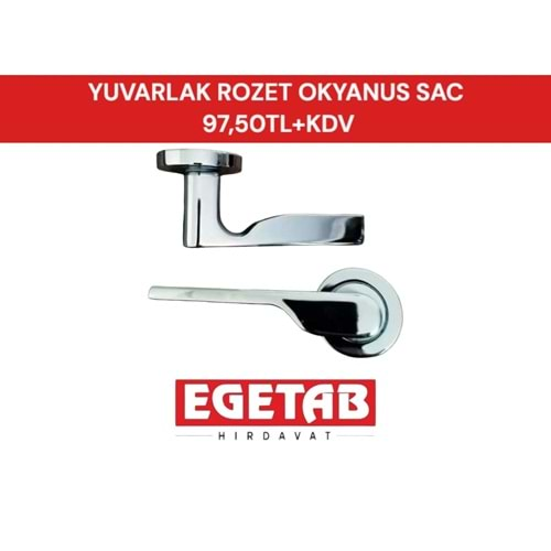 OKYANUS YUVARLAK SAC ROZETLİ KAPI KOLU SETİ