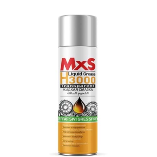 MXS70100 H3000 ŞEFFAF SIVI GRES SPREY 400 ML