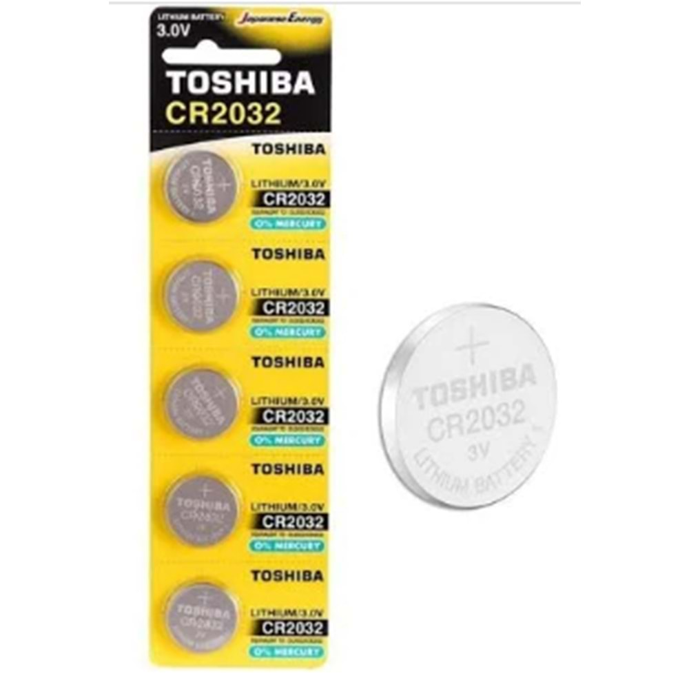 TOSHIBA CR 2032 LITHIUM 5'Lİ PİL