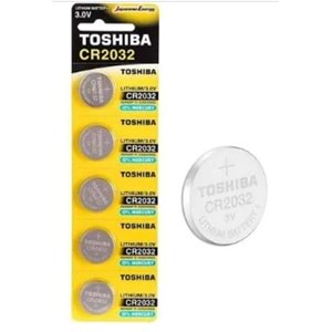 TOSHIBA CR 2032 LITHIUM 5'Lİ PİL